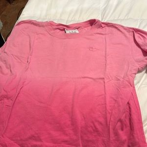 Pink cropped ombré t-shirt cropped